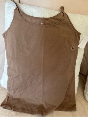 New York & Company Brown Tank Top - Women's Slim Cami